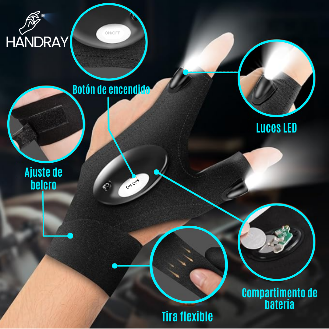 Guantes con iluminación LED - HandRay