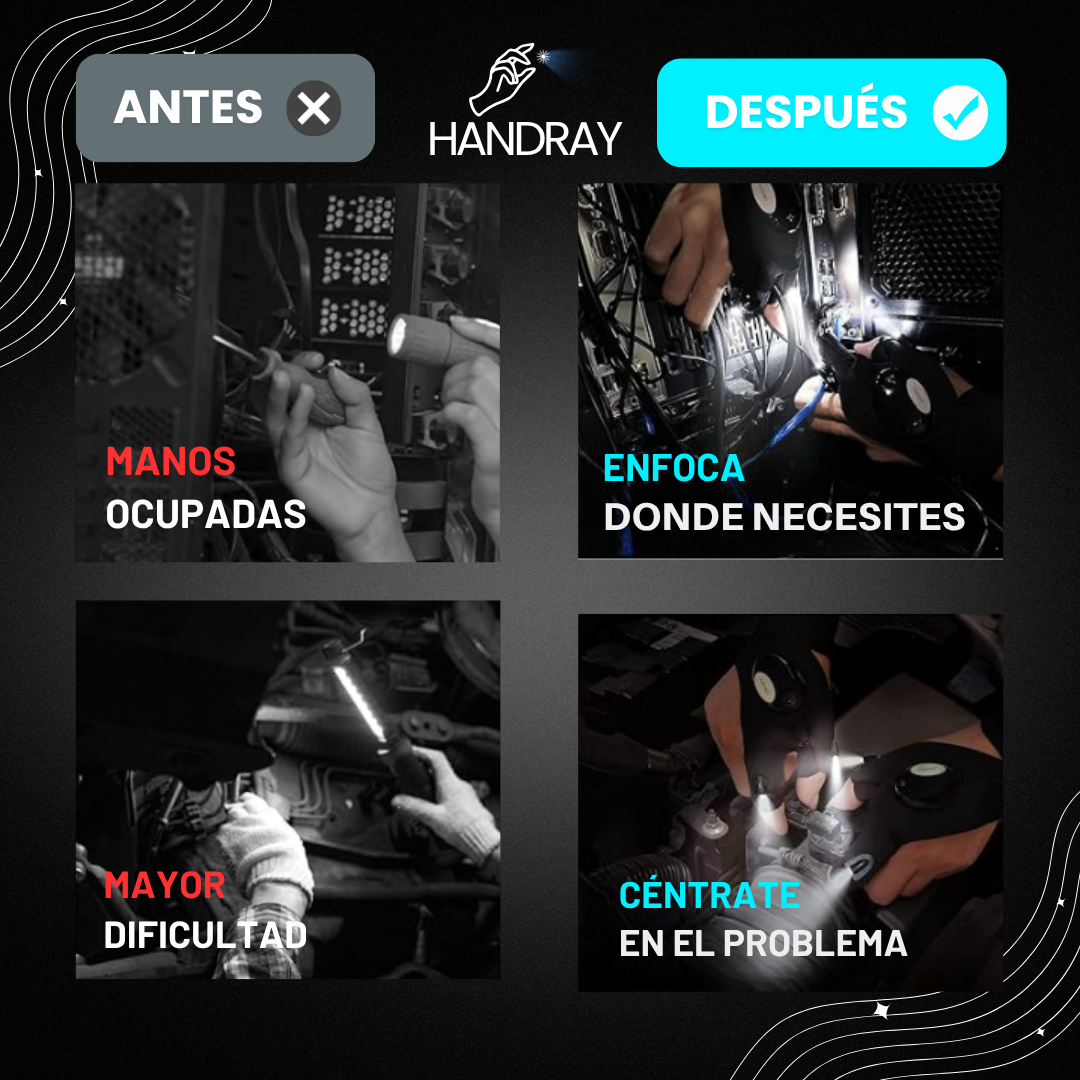 Guantes con iluminación LED - HandRay